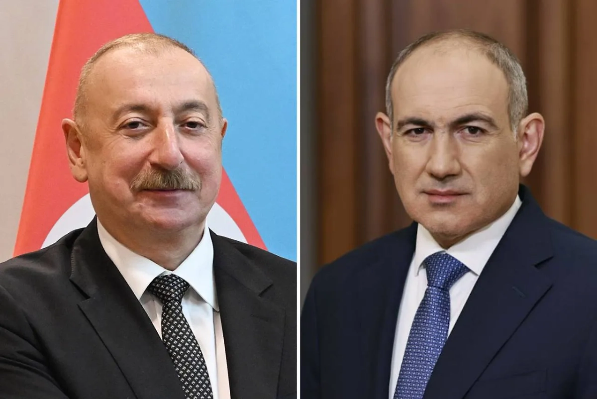 Президент Азербайджана Ильхам Алиев и премьер-министр Армении Никола Пашинян. Обложка © Wikipedia / President.az, © primeminister.am