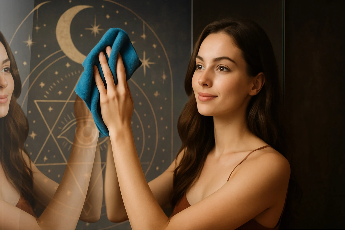 Энергетическая чистка зеркал 9 августа: ритуал на удачу. Обложка © ChatGPT