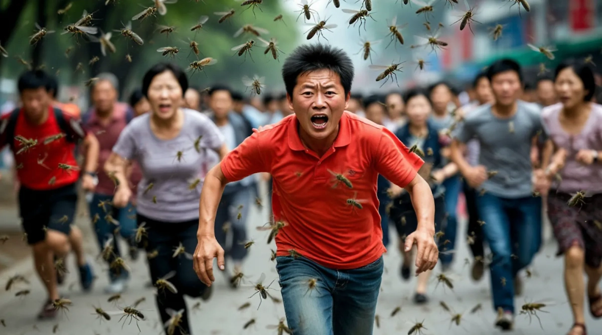 Чикунгунья: симптомы и лечение — всё о вирусе из Китая. Обложка © «Шедеврум»