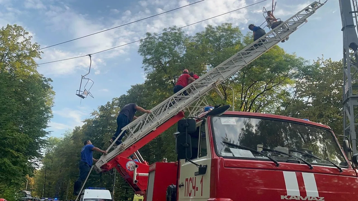 Канатная дорога в Нальчике. Обложка © МЧС Кабардино-Балкарии