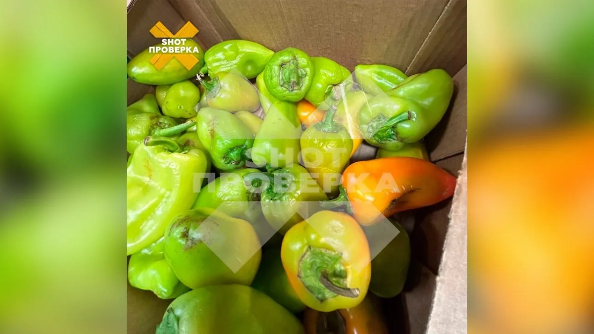 Испорченные перцы в московском «Магните». Фото © SHOT ПРОВЕРКА