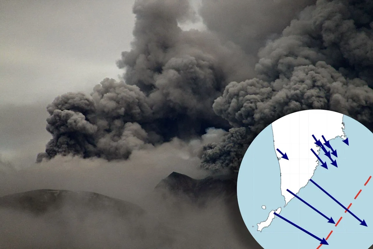 «Это странное место Камчатка», — говорил Виктор Цой ещё в 1983 году. Жаль, он не застал 2025-й. Обложка © ТАСС / ZUMA, © Telegram / Камчатский филиал ФИЦ ЕГС РАН