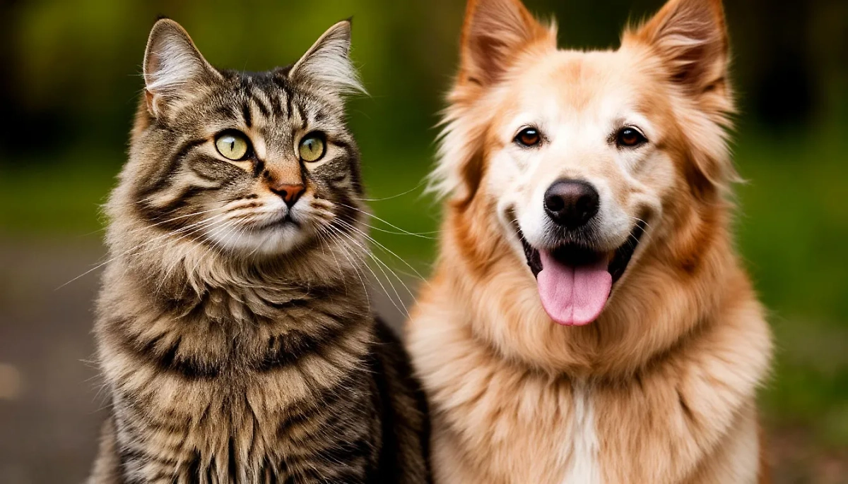 Кошка и собака. Обложка © Шедеврум / Life.ru