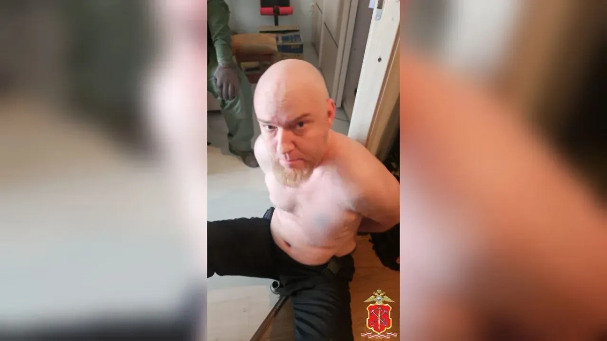Задержан мужчина, обстрелявший кафе в Петербурге. Фото © Telegram / Петербургская полиция 