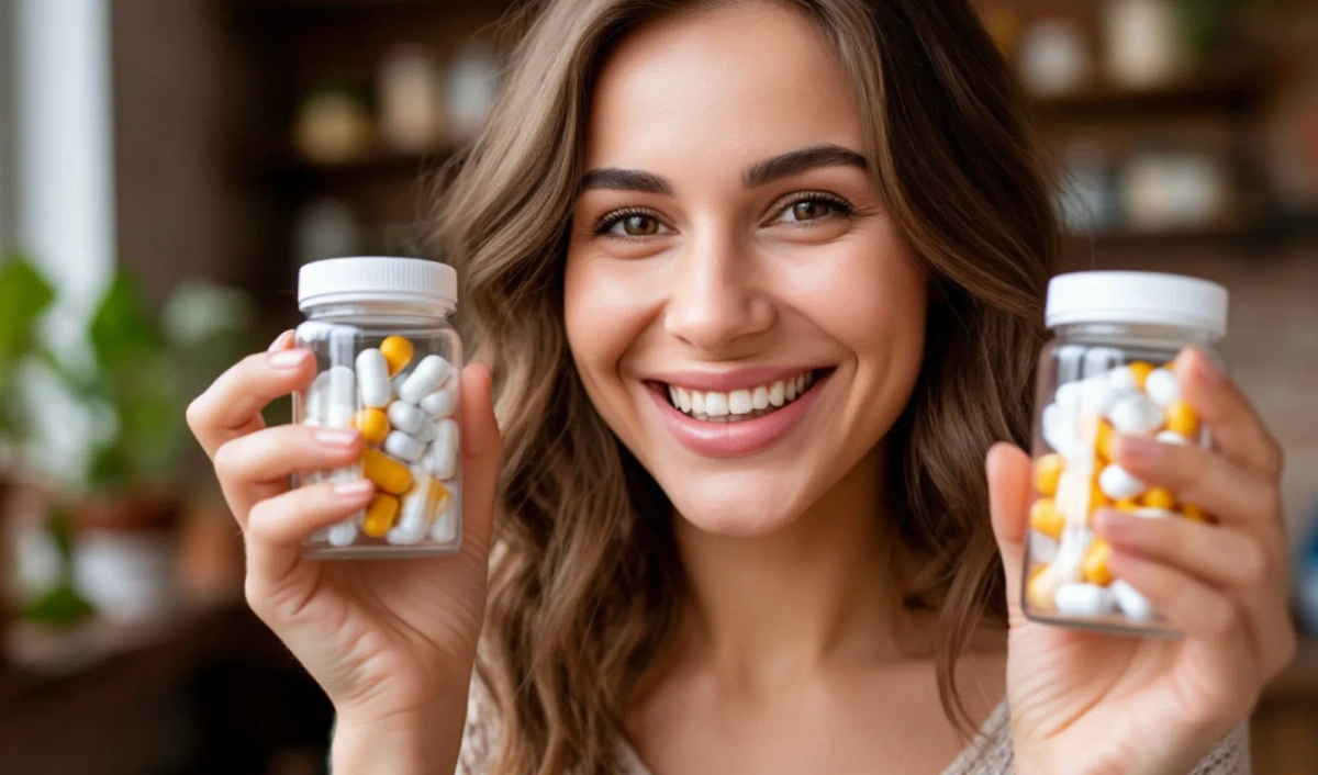 БАД — это биологически активная добавка к пище. Например, жирные кислоты омега-3 из рыбы, но в виде таблетки. Фото © «Шедеврум»