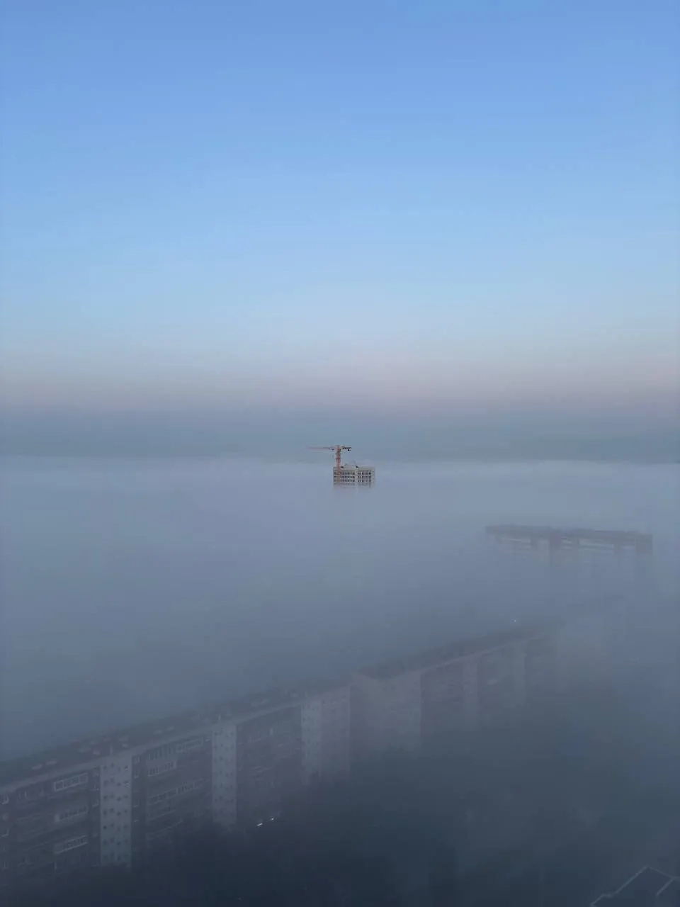 Туман в Екатеринбурге. Фото © Telegram / Екатеринбург Новости