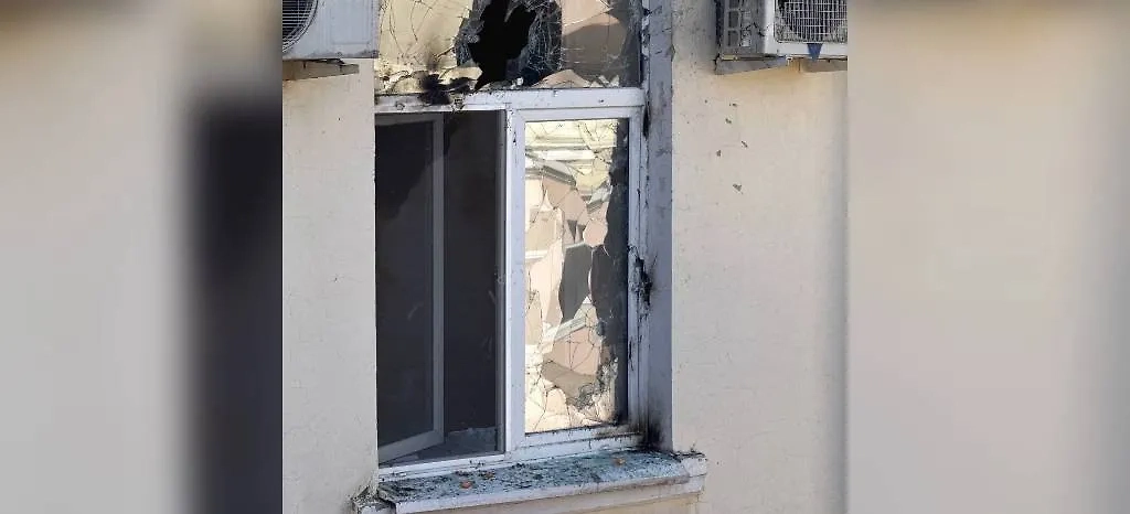 Дроны ВСУ атаковали здание правительства Белгородской области. Фото © Telegram/Настоящий Гладков