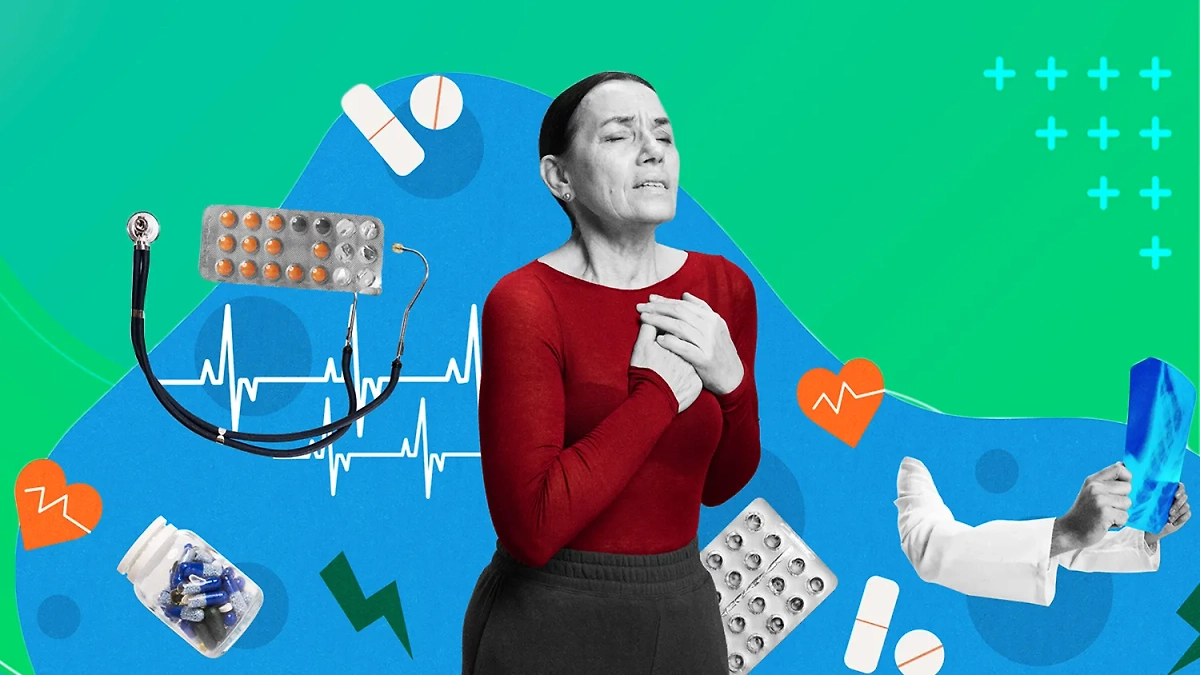 Признаки усталости сердца после 45 лет: симптомы, которые нельзя игнорировать. Обложка © Коллаж © Life.ru, фото © Shutterstock / FOTODOM / Anton Vierietin, © Freepik