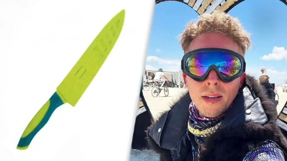 Нож, которым могли убить россиянина Вадима Круглова (фото настоящего орудия убийства не опубликовано из-за следствия). Обложка © Pershing County Sheriff's Office, Instagram (признан экстремистской организацией и запрещён на территории Российской Федерации)/ sofi.co_