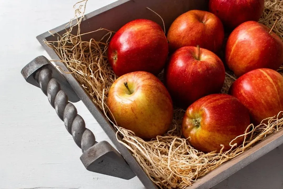 Яблоки лучше хранить на бумаге или соломе. Фото © Freepik
