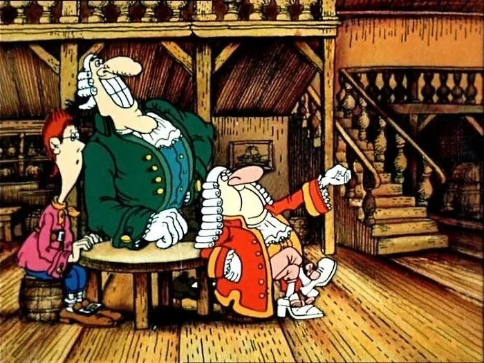 Кадр из мультфильма «Приключения капитана Врунгеля»
