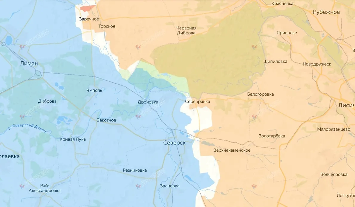Карта СВО на 11 сентября 2025 года. Армия России наступает у Григоровки. Фото © divgen.ru