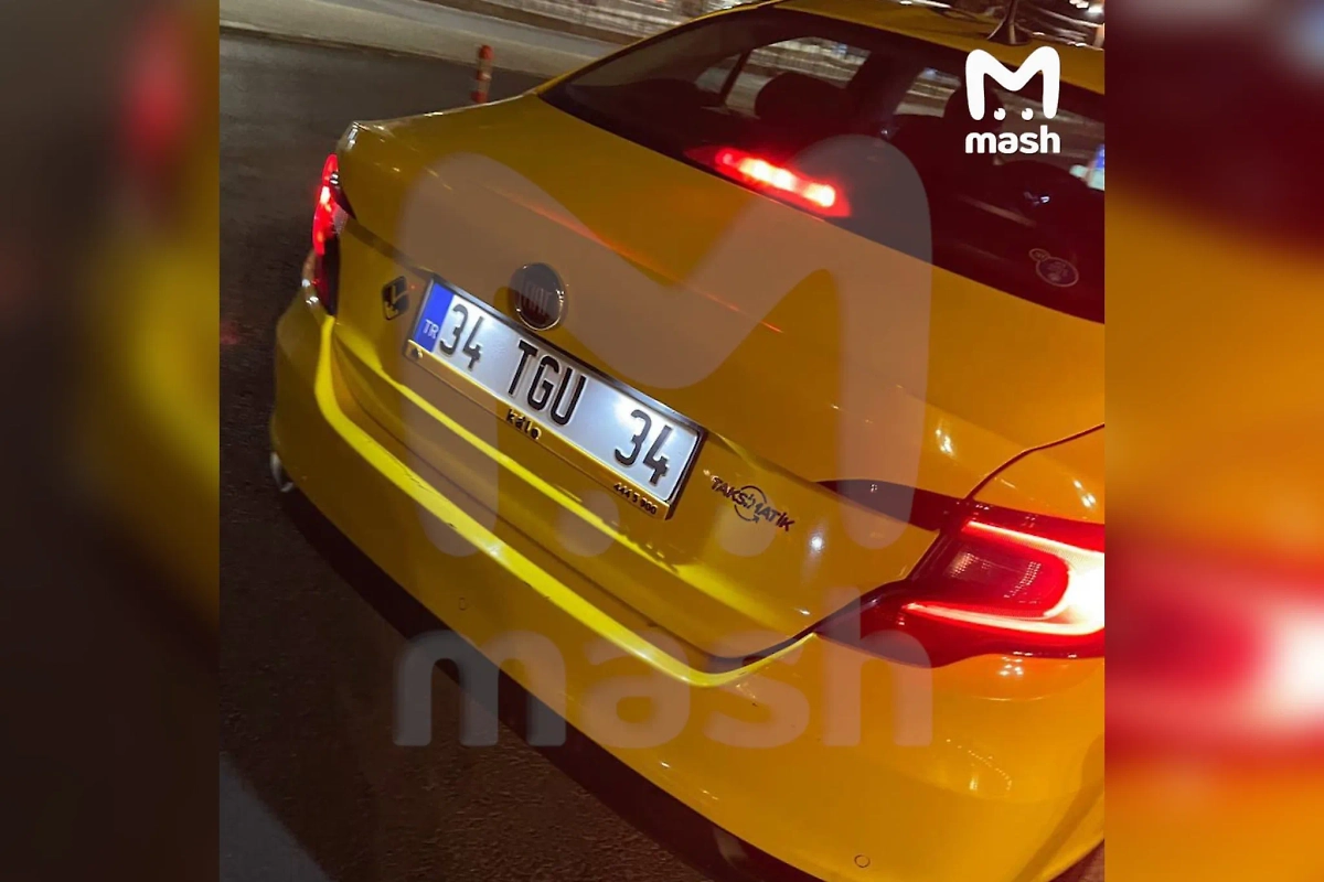 Машина таксиста, обманувшего Пригожина и Валерию. Фото © Telegram / Mash