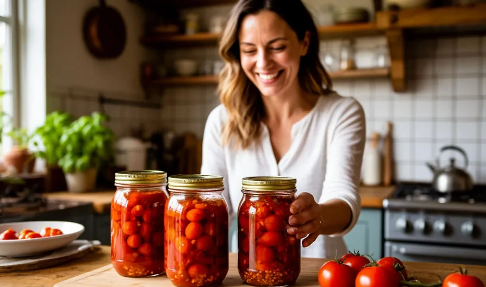 Маринованные помидоры с чесноком на зиму: простой рецепт. Обложка © «Шедеврум»
