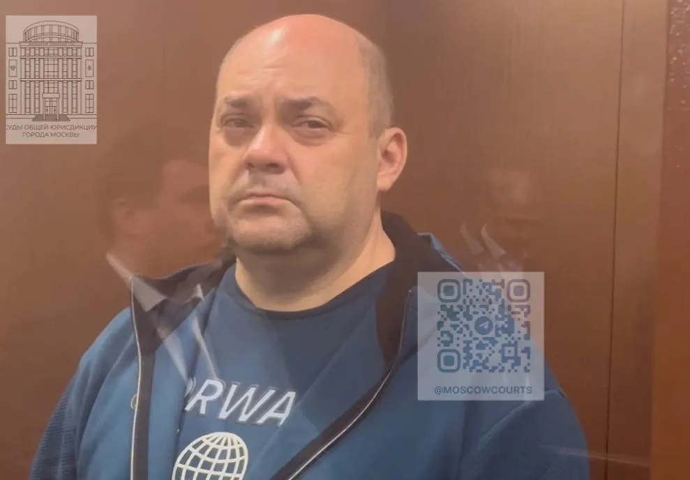 Экс-губернатор Курской области Алексей Смирнов. Обложка © Telegram / Суды общей юрисдикции города Москвы