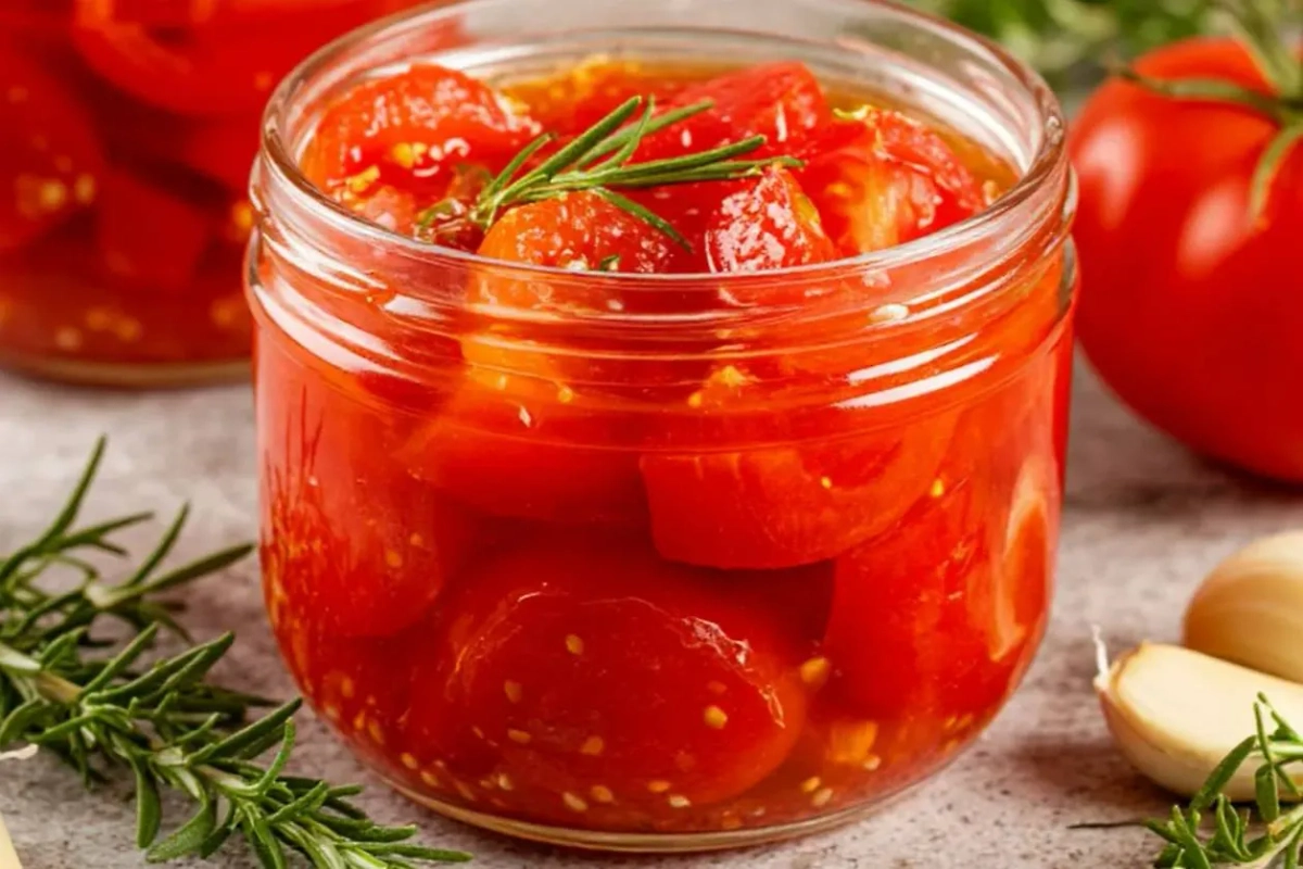 Маринованные томаты с чесноком: классический домашний рецепт. Фото © «Шедеврум»