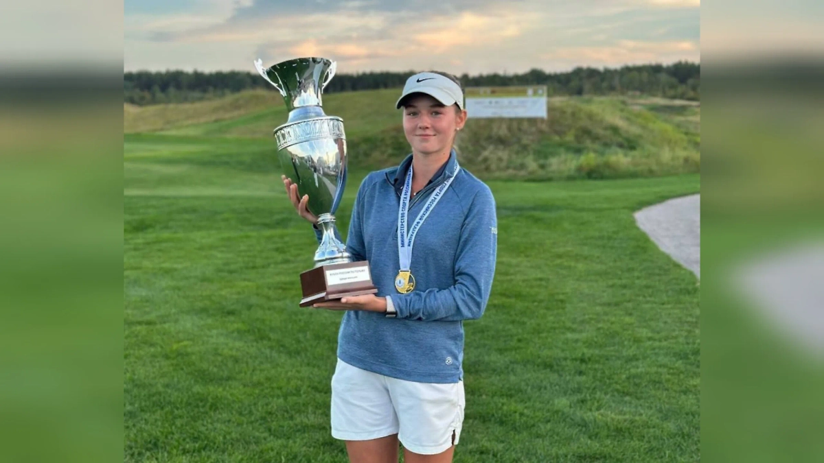 Алиса Молоканова. Обложка © Telegram / Федерация гольфа Московской области