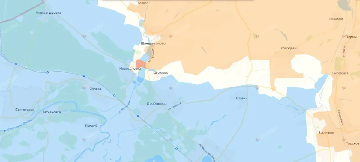 Карта СВО на 25 сентября 2025 года. Армия России заходит в Новосёловку. Фото © divgen.ru