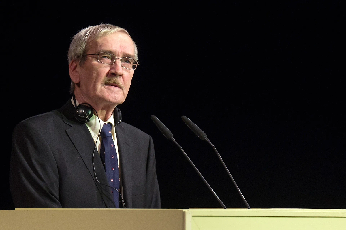 Станислав Петров на вручении Дрезденской премии мира. Фото © Getty Images / picture alliance