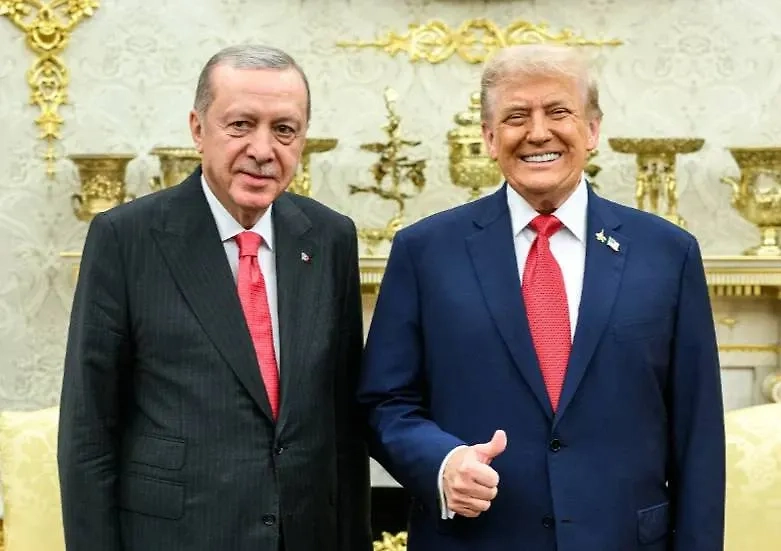 Реджеп Тайип Эрдоган и Дональд Трамп. Обложка © Х / The White House