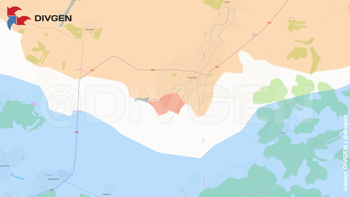 Штурмовые подразделения ВДВ группировки «Север» завершили освобождение населённого пункта Юнаковка Сумской области.  Фото © Telegram / DIVGEN 🚩 Карта СВО