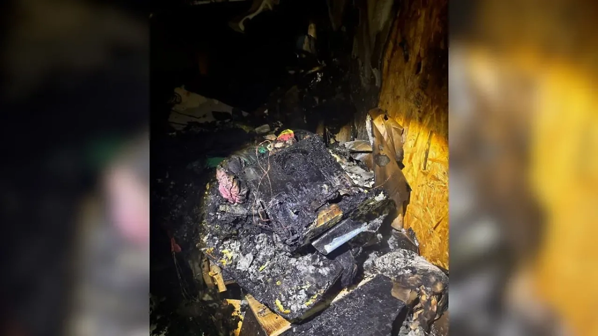 Двое детей стали жертвами пожара в Североонежске. Фото © Telegram / МЧС Архангельской области