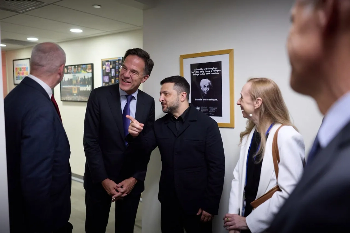 Генсек НАТО Марк Рютте и Владимир Зеленский. Обложка © Пресс-служба Владимира Зеленского