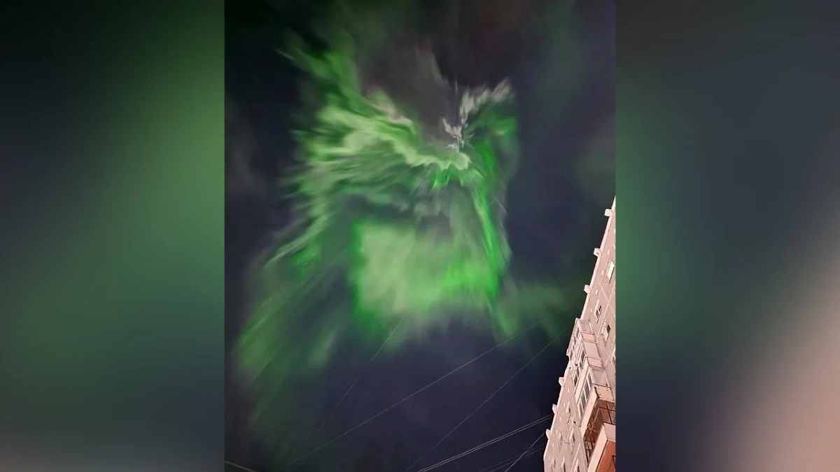 Северное сияние в Коми. Фото © Telegram /Коми - это Ж