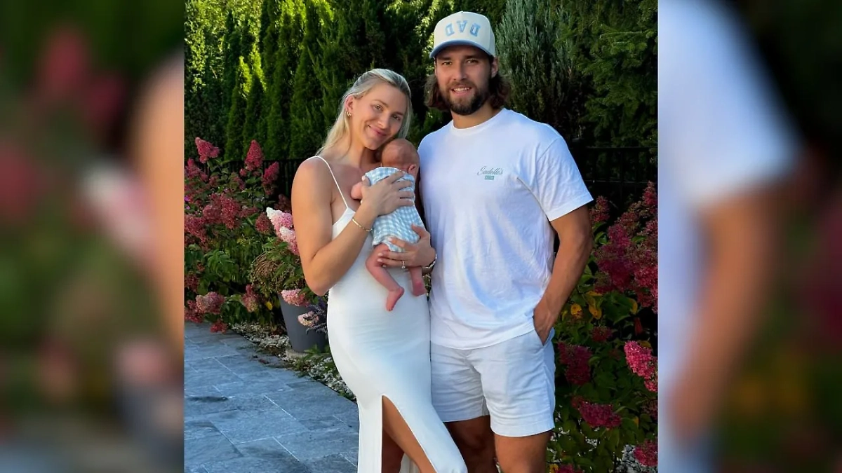 Иван Проворов с супругой Мэдисон и сыном Иваном. Обложка © Instagram(соцсеть запрещена в РФ; принадлежит корпорации Meta, которая признана в РФ экстремистской) / maddleigh