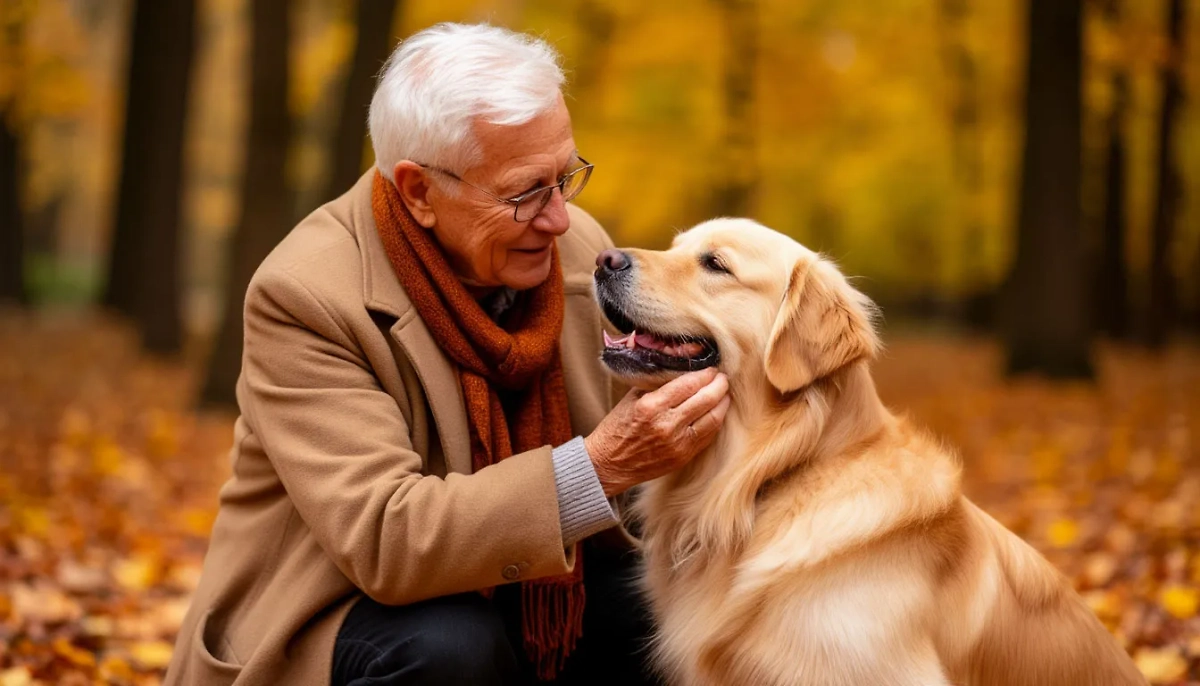 Лучшие породы собак для пожилых людей: топ компаньонов. Фото © «Шедеврум» 
