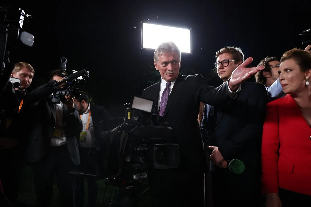 Пресс-секретарь президента России Дмитрий Песков. Фото © Telegram / «Кремль. Новости»