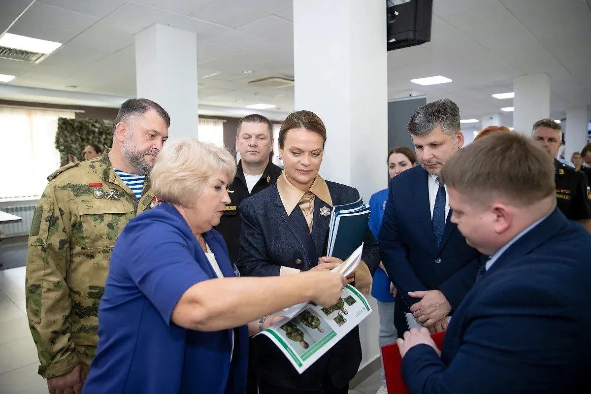 Анна Цивилёва посетила приморский филиал фонда «Защитники Отечества». Фото © Telegram / Анна Цивилёва