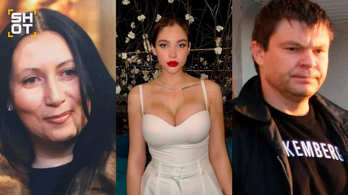 Слева направо: мать Анастасии и гражданская жена Цапка Анжела, Анастасия Цапок и Сергей Цапок. Фото © Telegram / SHOT