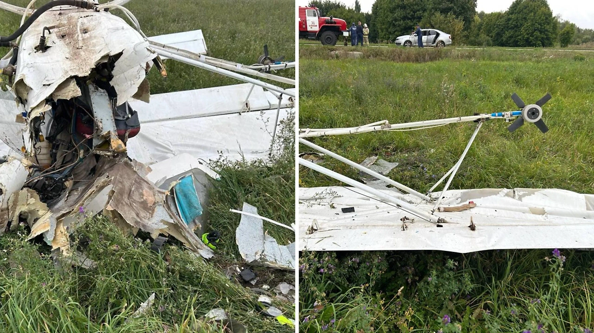 Московская межрегиональная транспортная прокуратура организовала проверку по факту крушения самолёта в Рязанской области. Обложка © Telegram / Московская межрегиональная транспортная прокуратура
