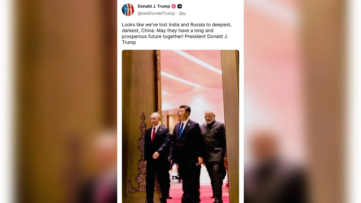 Пост Трампа о России, Индии и Китае. Фото © Truth Social / realDonaldTrump