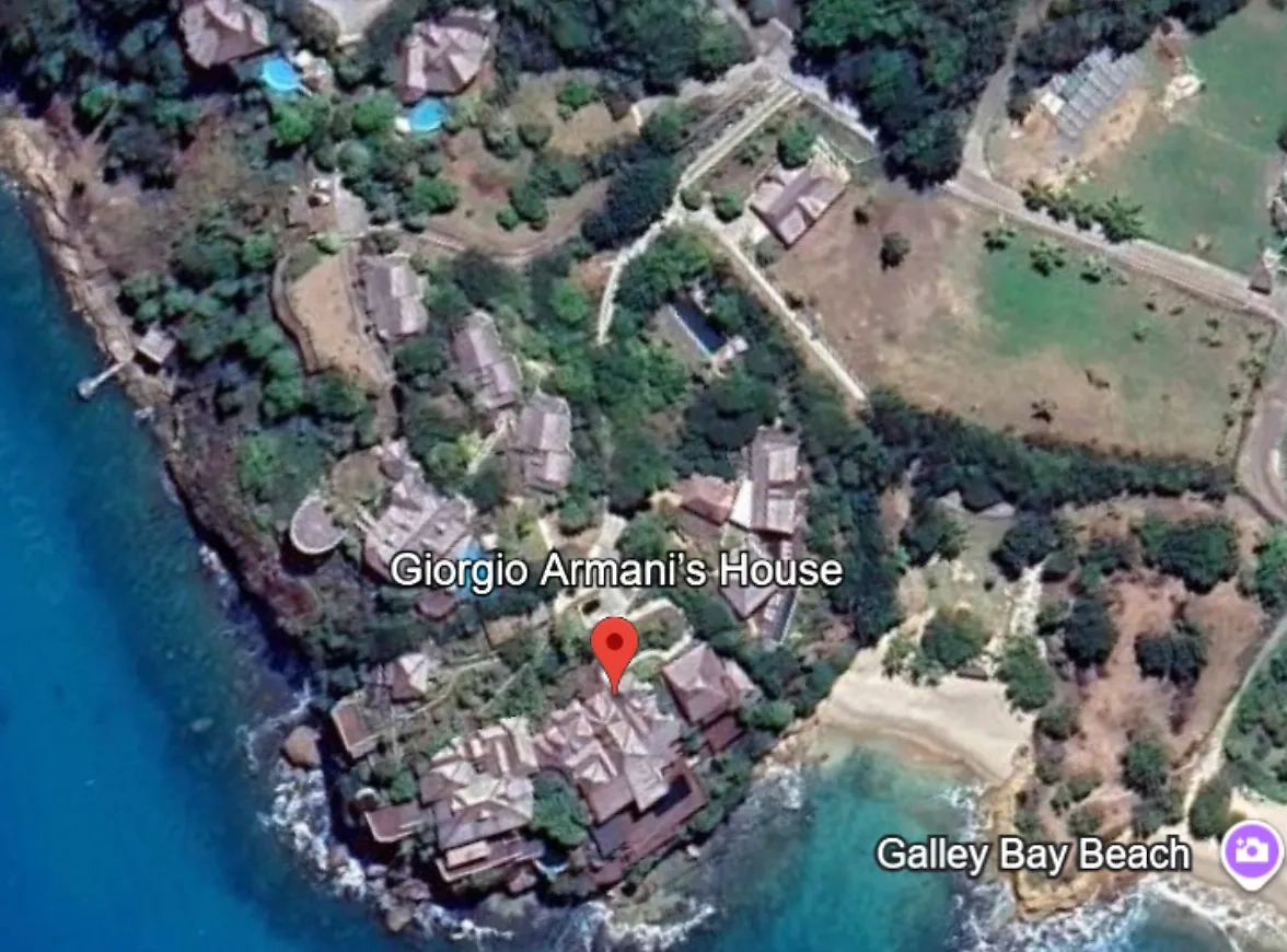 Вилла Армани на Карибах. Фото © Google Maps