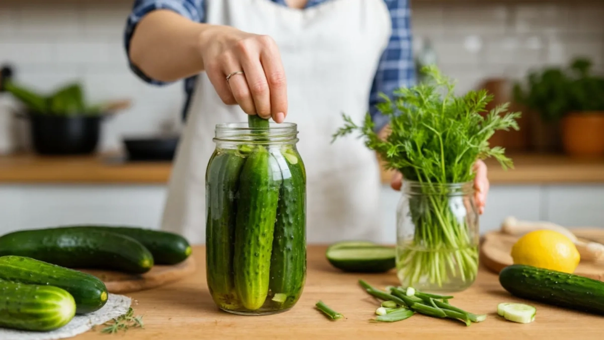 Огурцы на зиму хрустящие — без стерилизации. Маринованные, вкусные, простые в приготовлении. Фото © «Шедеврум»