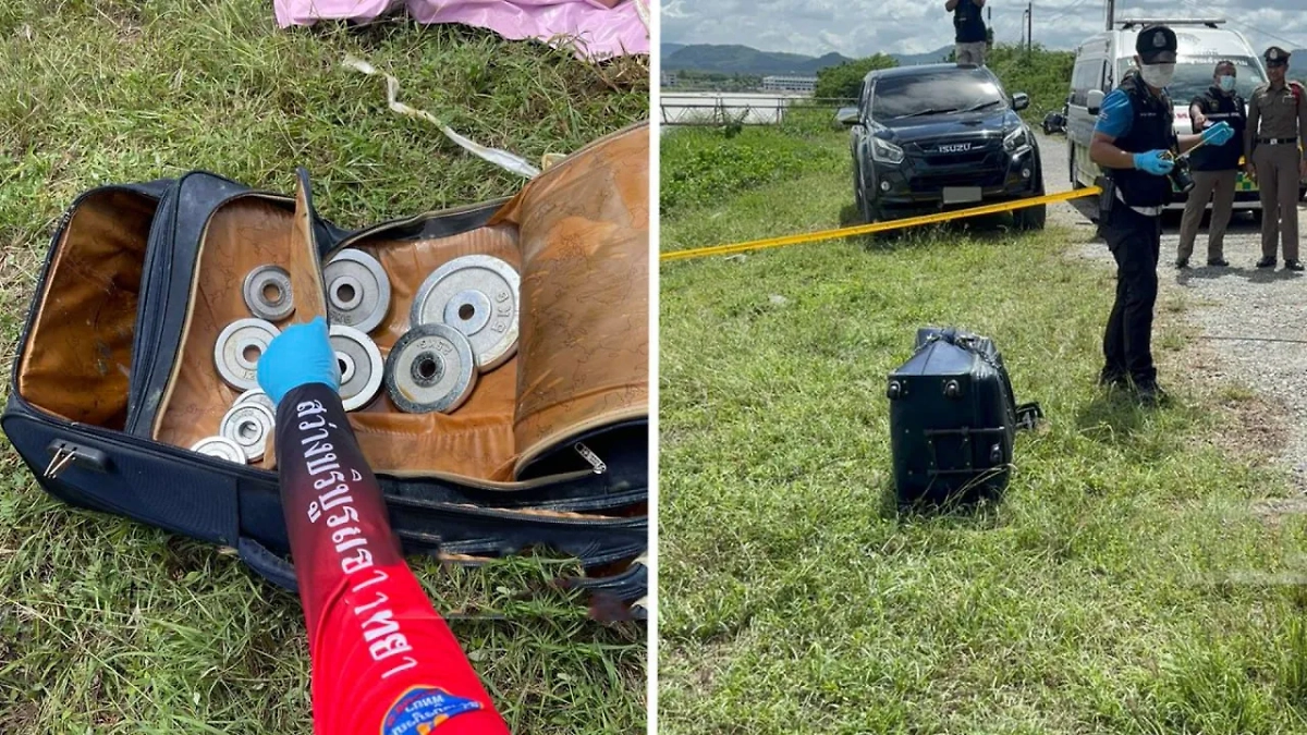 В Таиланде у Паттайи найден второй чемодан с останками женщины. Обложка © Х / Khaosodonline