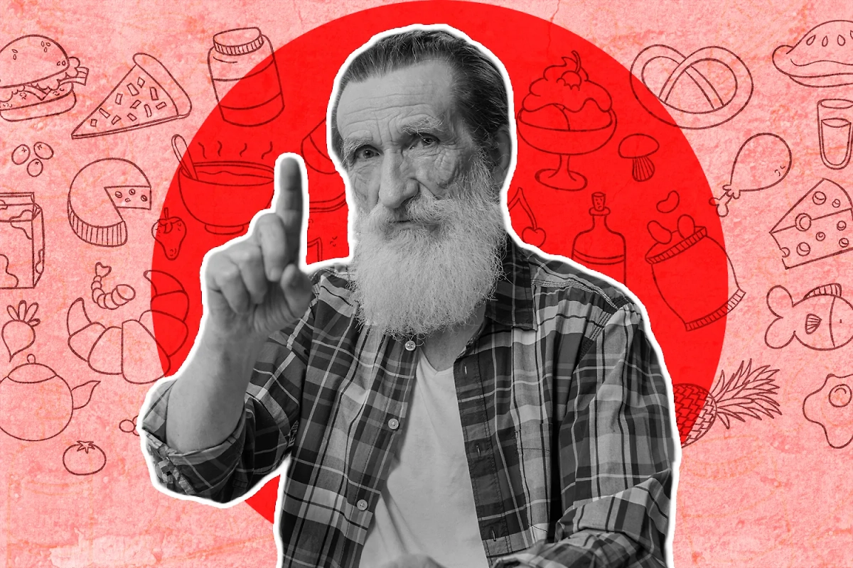 5 продуктов, которые никогда не едят долгожители. Коллаж © Life.ru. Обложка © Shutterstock / FOTODOM / Andrii Iemelianenko, © Freepik 