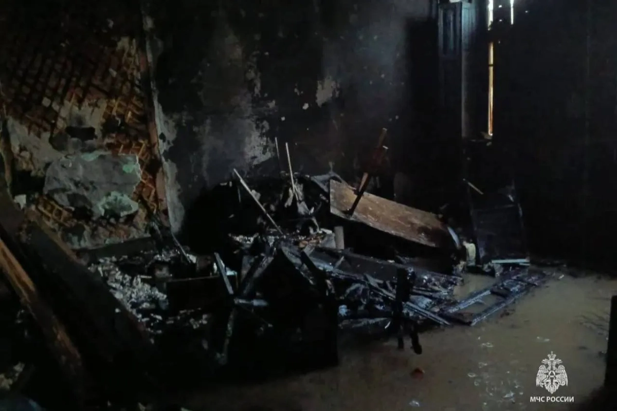 Последствия пожара в Ростове-на-Дону. Фото © Telegram / МЧС Ростовской области