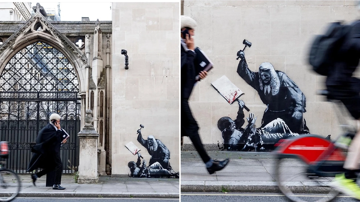 Новая работа Бэнкси. Обложка © Instagram (соцсеть запрещена в РФ, принадлежит корпорации Meta, которая признана в РФ экстремистской) / banksy