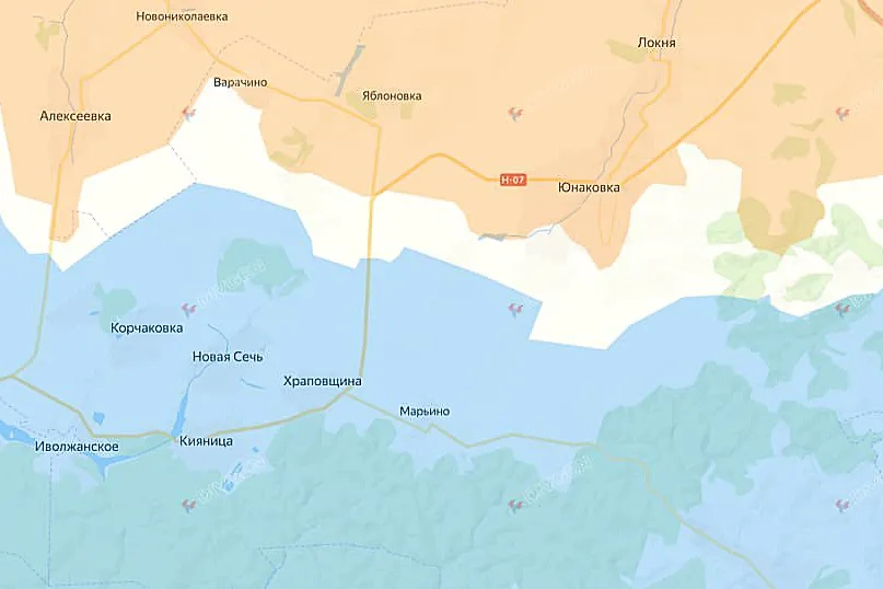 Карта СВО на 9 сентября 2025 года. Армия России продвигается у Юнаковки. Фото © divgen.ru