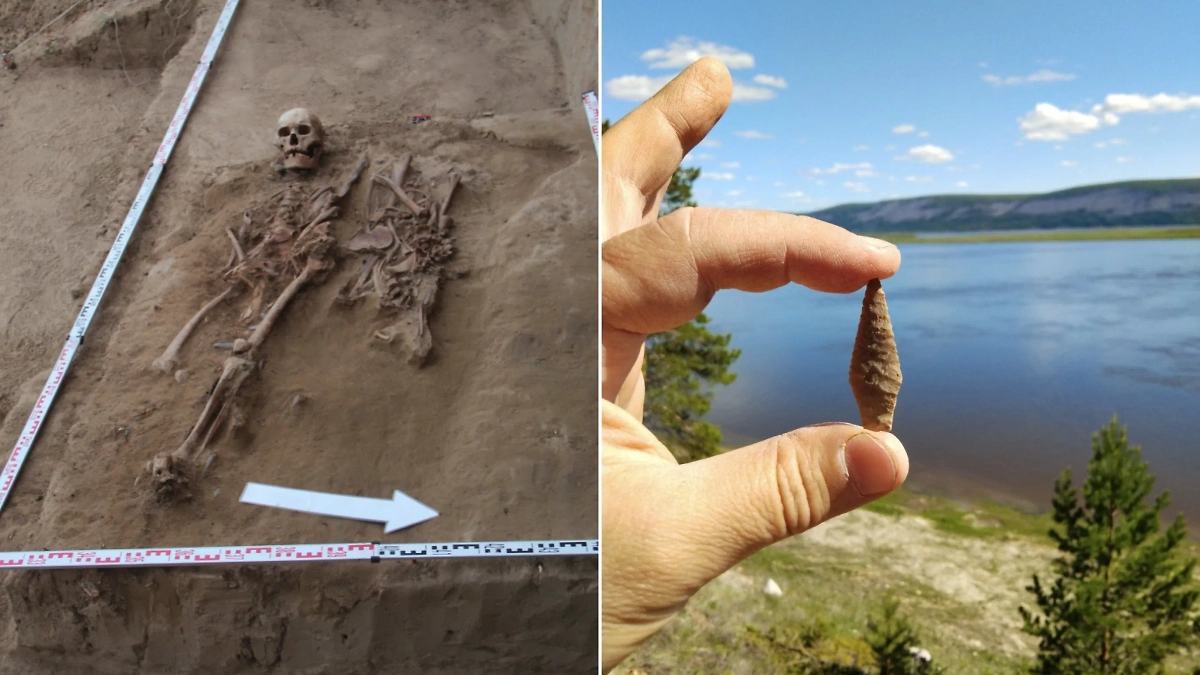 В Якутии археологи нашли уникальные погребения возрастом 5,5 тысяч лет. Фото © Telegram / ГБУ Арктический научно-исследовательский центр Якутии