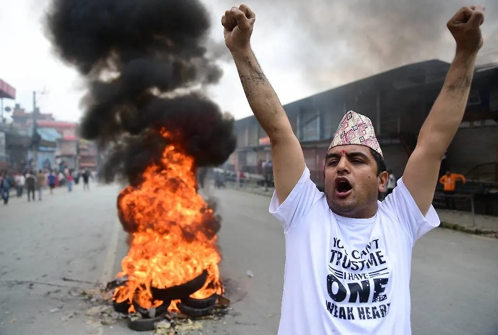 Протест в Непале. Обложка © ТАСС / Zuma