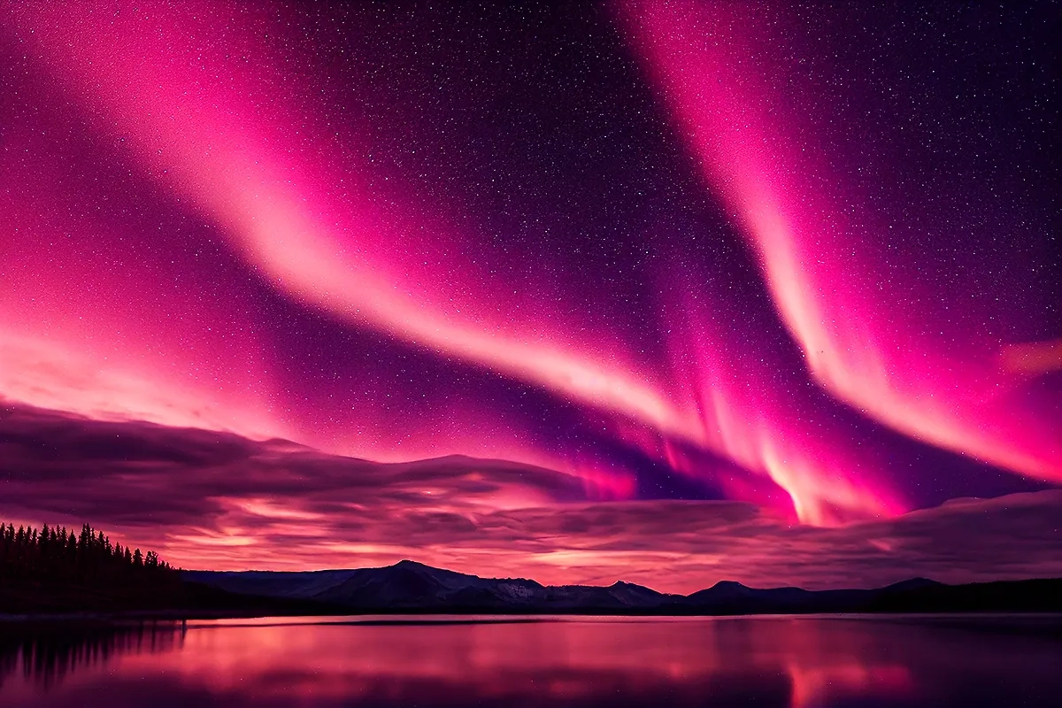 В полярном сиянии появились странные белые прожилки. Обложка © Shutterstock / FOTODOM / Abstract51