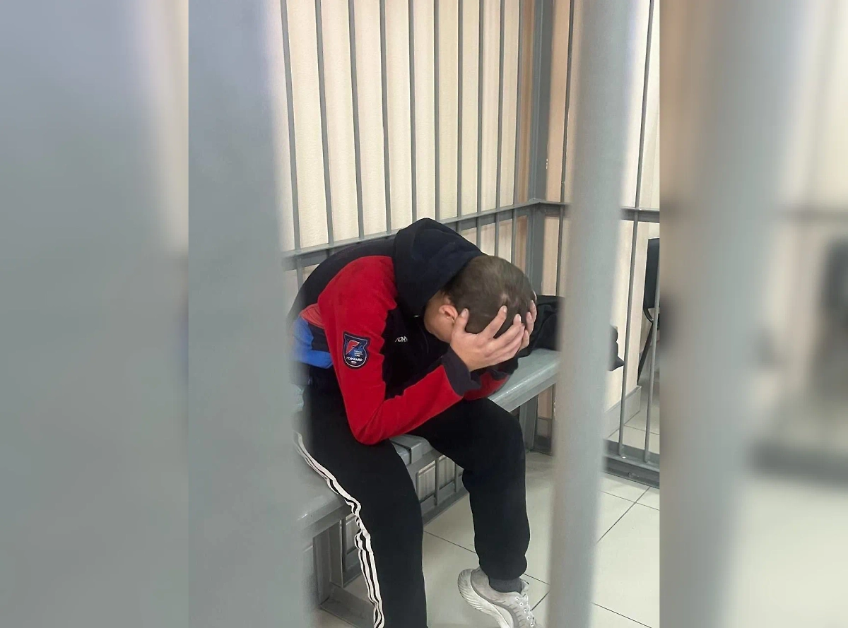 Обвиняемый по делу об убийстве школьника. Обложка © Telegram / Следком38