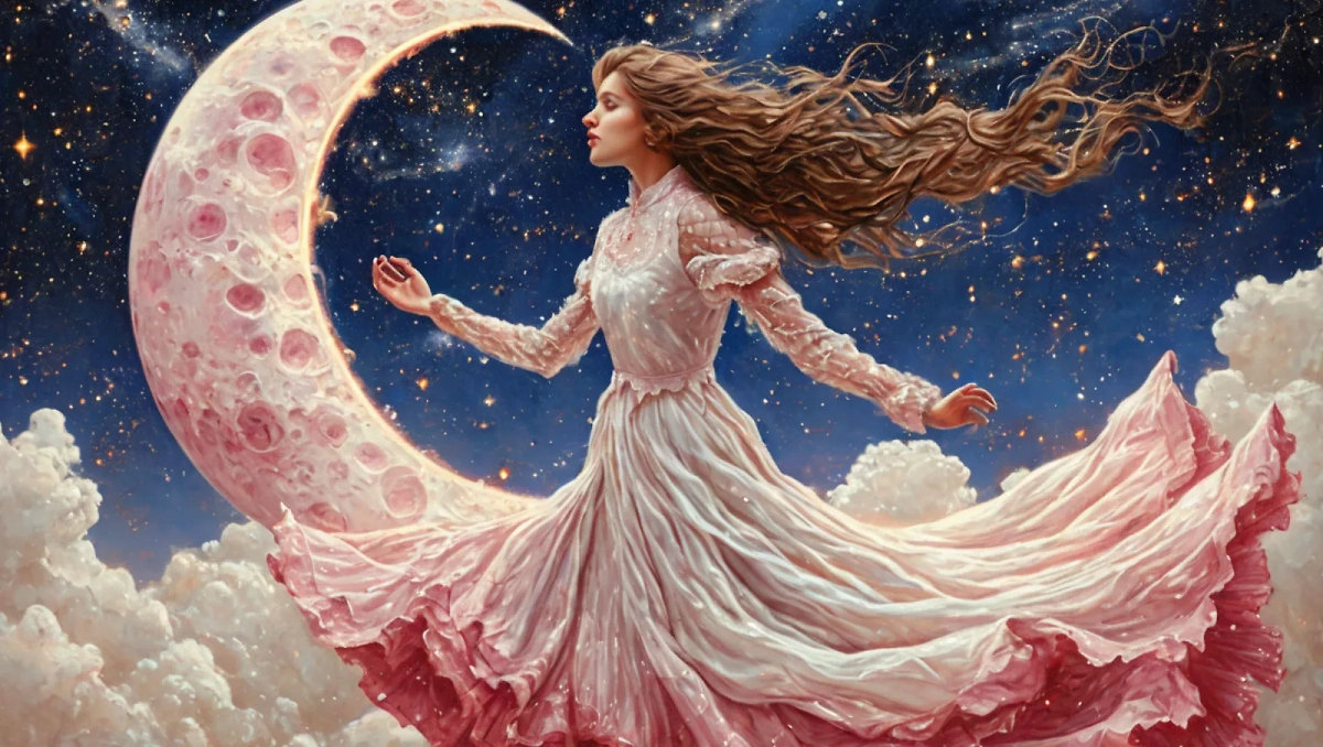 Лунный календарь на февраль 2025: с 1-го по 11-е число спутник Земли растёт, а с 13-го по 27-е убывает. Фото © «Шедеврум»