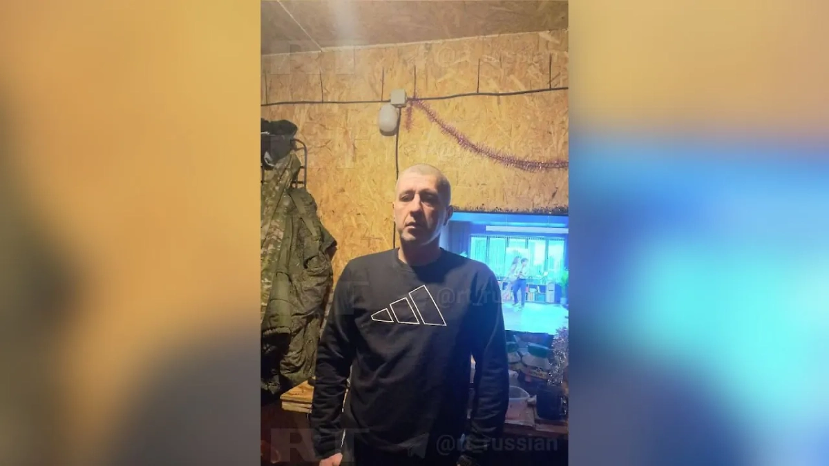 Сержант Абдулаев похудел на 24 кг в блиндаже. Фото © Telegram / RT