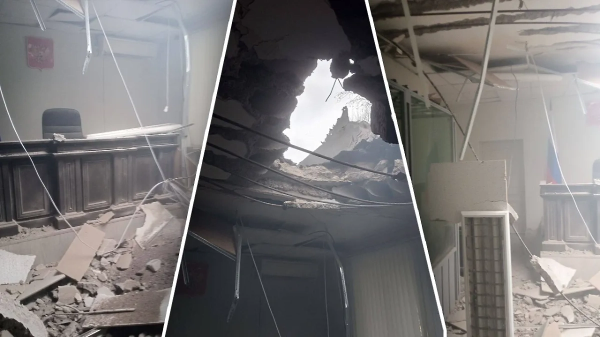 Повреждения после удара ВСУ. Обложка © Telegram / Балицкий Евгений