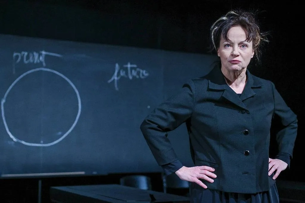 Евгения Добровольская на пресс-показе пьесы «Космос» в МХТ имени Чехова. Обложка © ТАСС / Сергей Бобылев